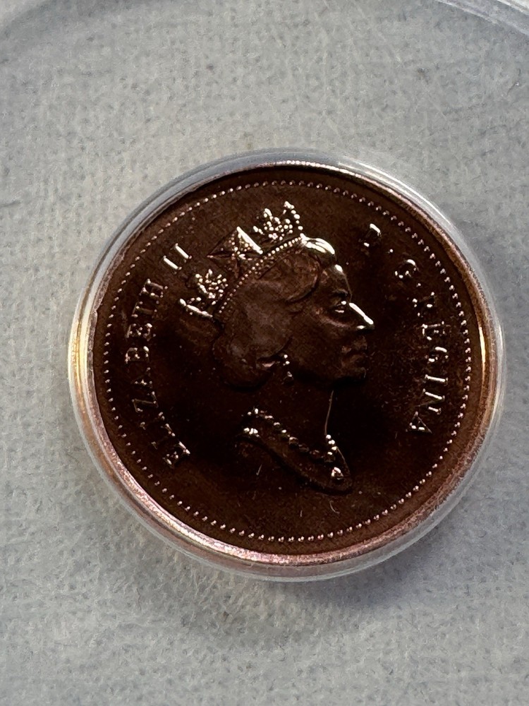 1998 Canada 1 Cent Proof Like Graded MS 68 RD by ANACS