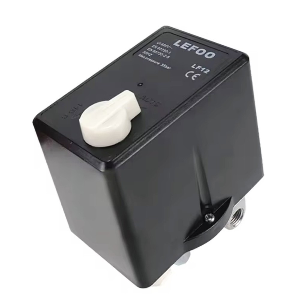 LEFOO LF12 Compressor Pressure Switch 16A Three Phase With Overload 9-12 Bar