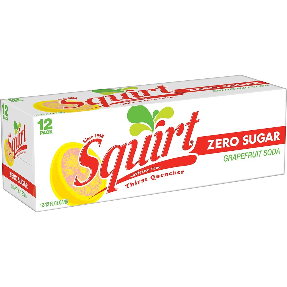Zero Sugar Grapefruit Soda, 12 fl oz cans, 12 pack