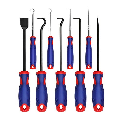 9Pcs Precision Pick & Hook Set with Scraper, Automotive & Electronic Hand