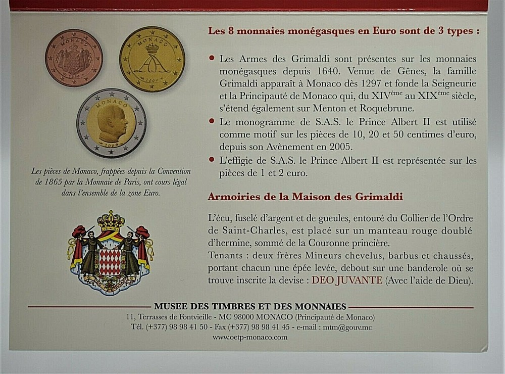Monaco 2009 - BU Euro Coinset