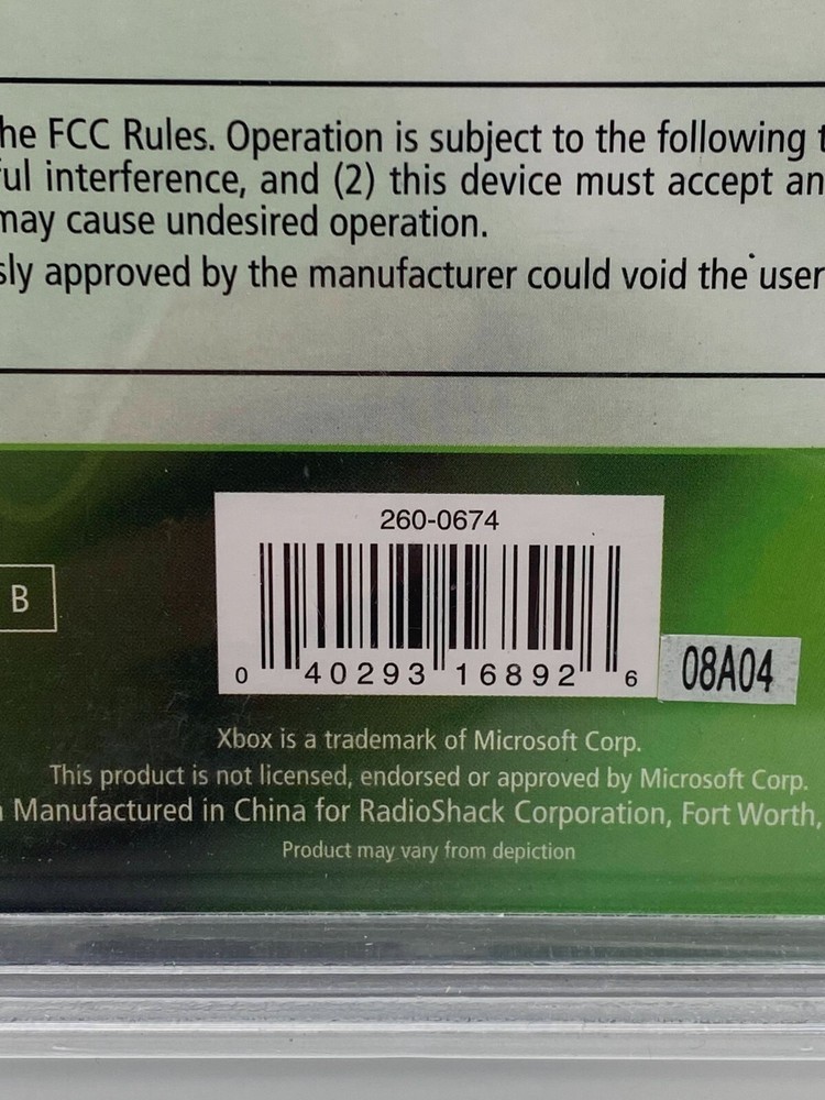 NOS Radio Shack XBOX Game Switch