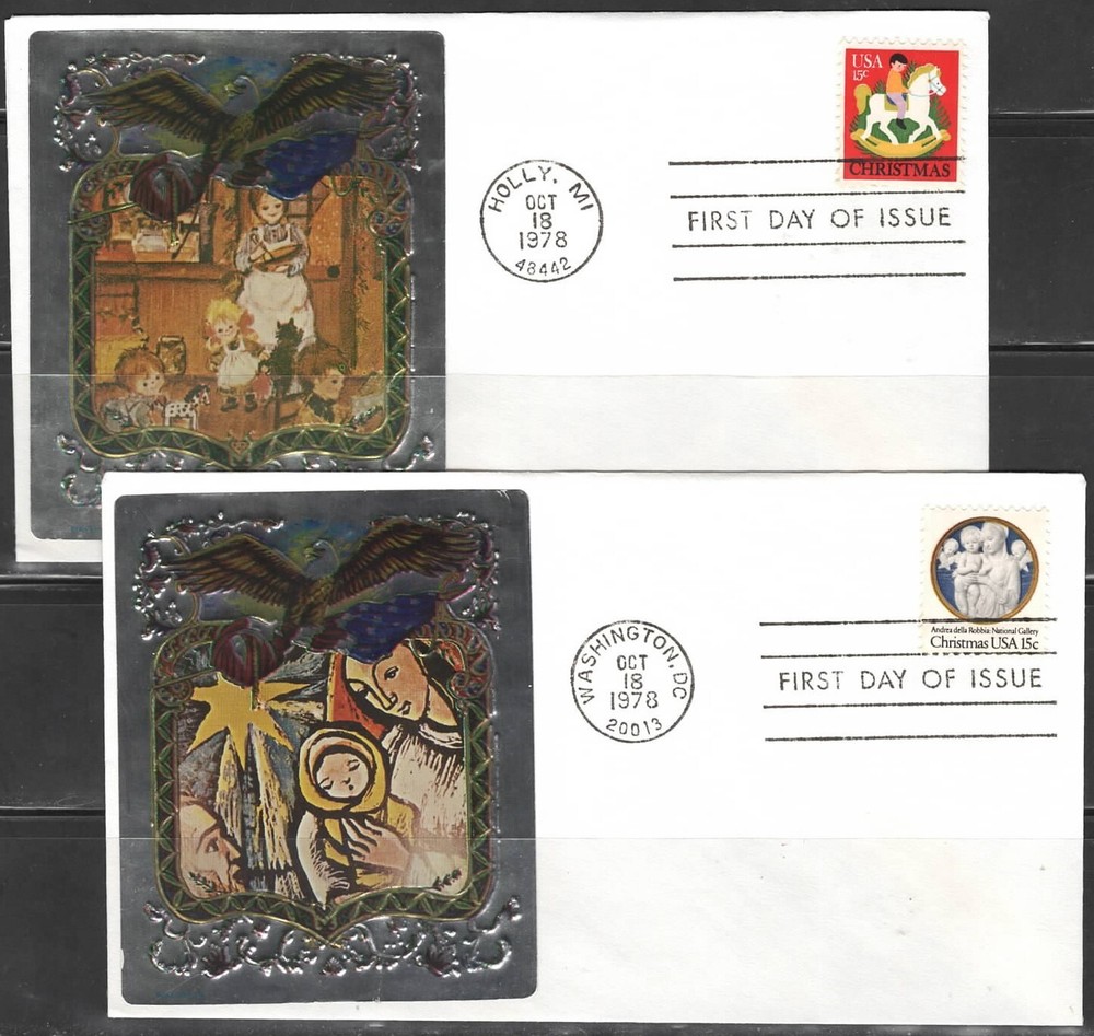 US Scott #1768 & 1769 combination "Ross" metallic First Day Covers