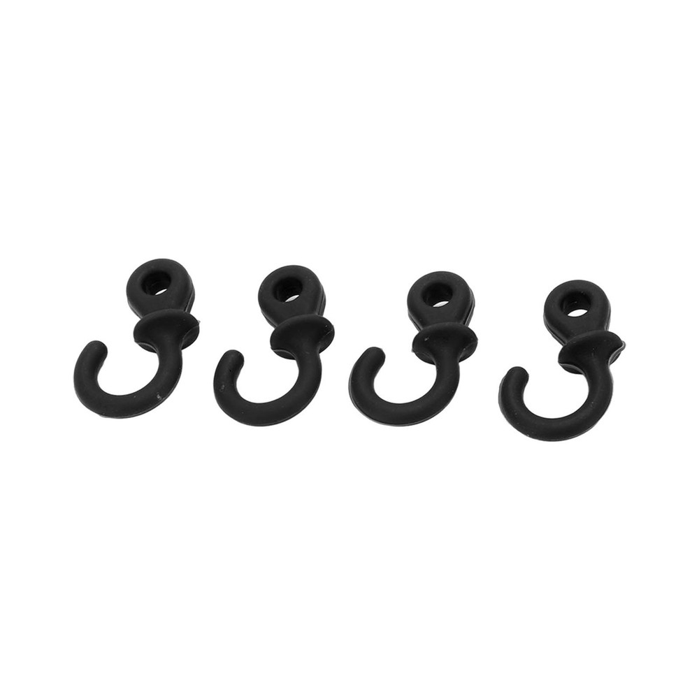 (Black)4Pcs Archery Bow String Silencers Monkey Tail Compound Bow String