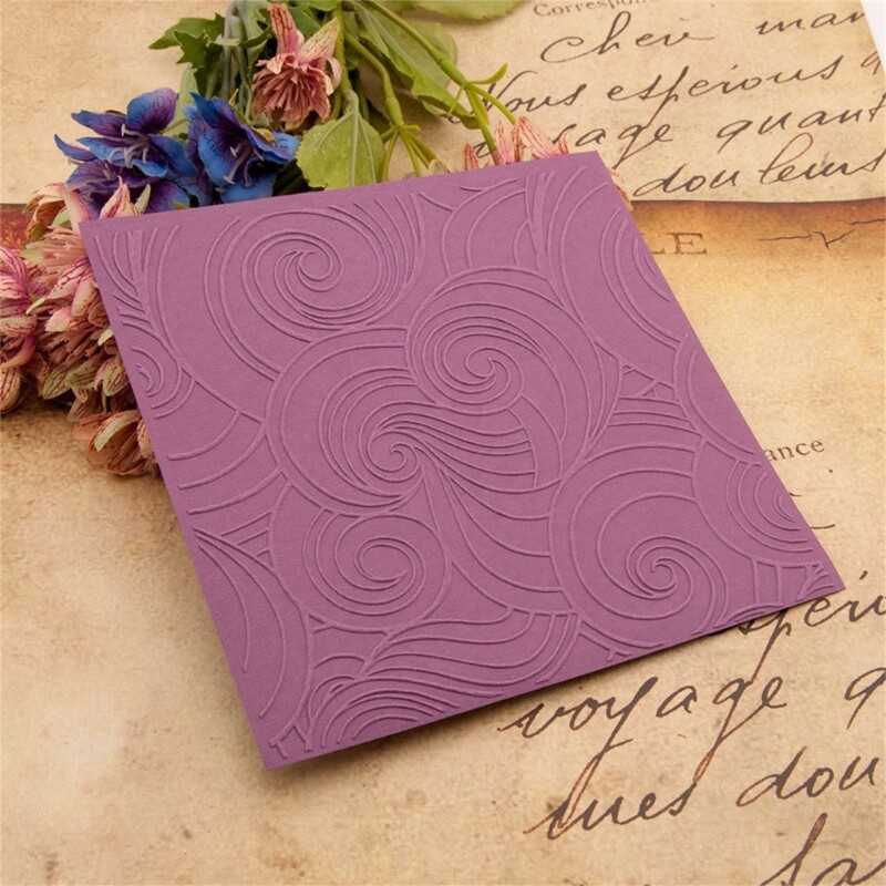 Embossing Folder Template for Scrapbooking Card Stencil Craft