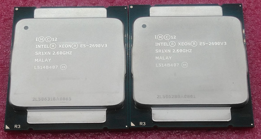 Intel Xeon E5-2690v3 @ 2.6GHz - SR1XN - 12-Core LGA2011 Processor - Matched Pair
