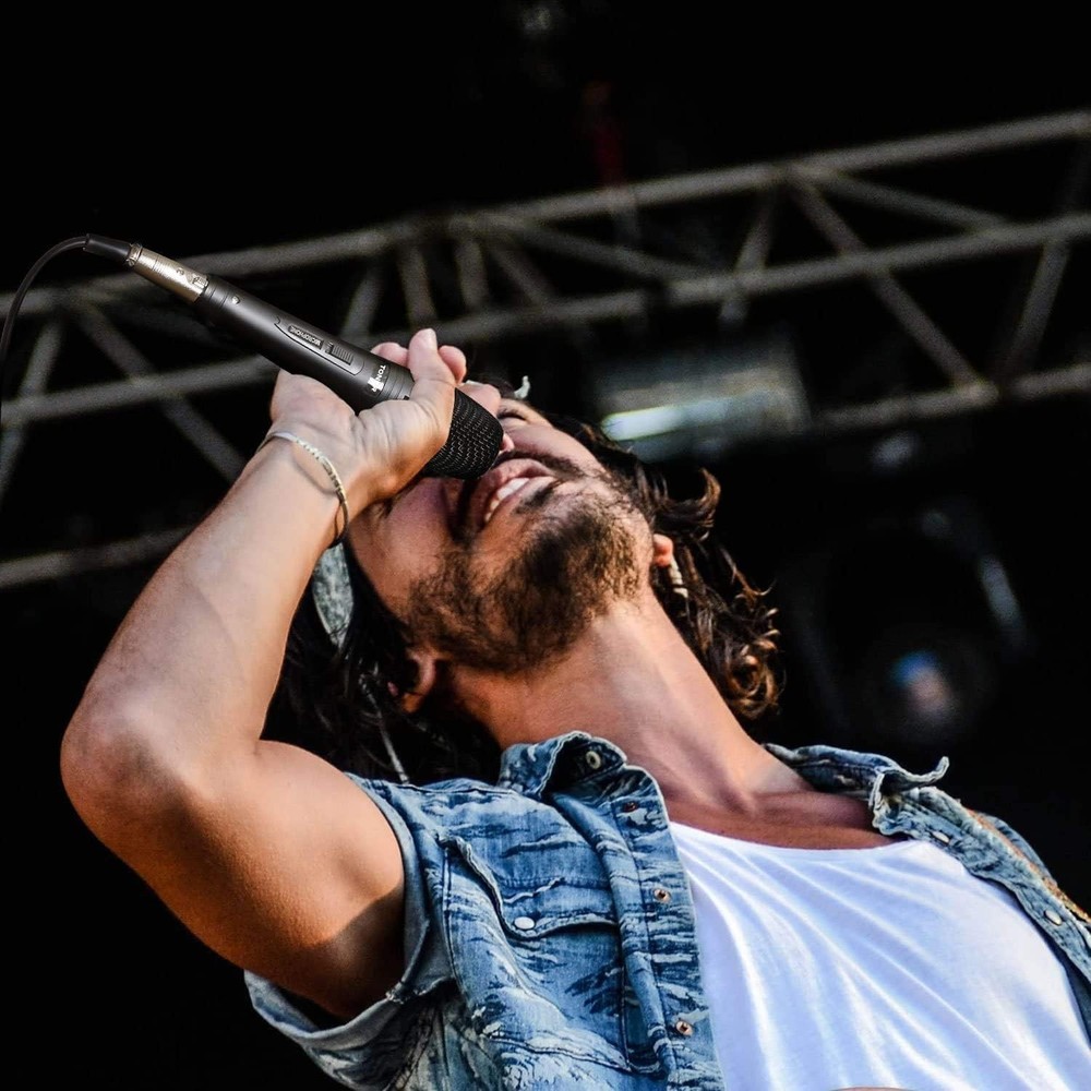 Studio-Quality Handheld Karaoke Microphone - Mute Function & XLR Cable