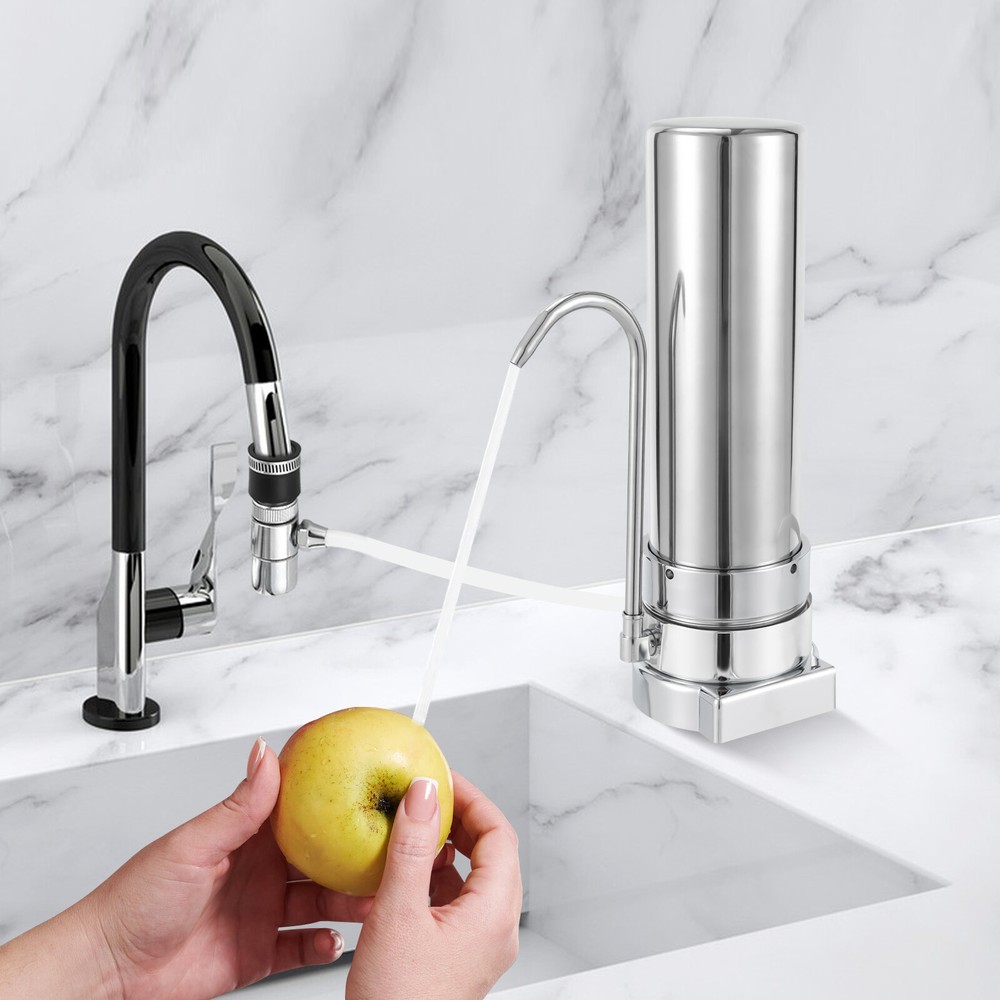Countertop Filter Water Filtration Filter Sink Drinking System Stainless Steel