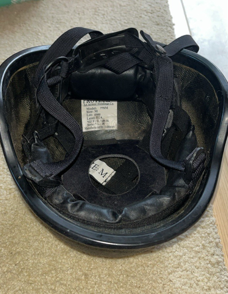 Protech Rabintex Black Tactical Helmet Medium