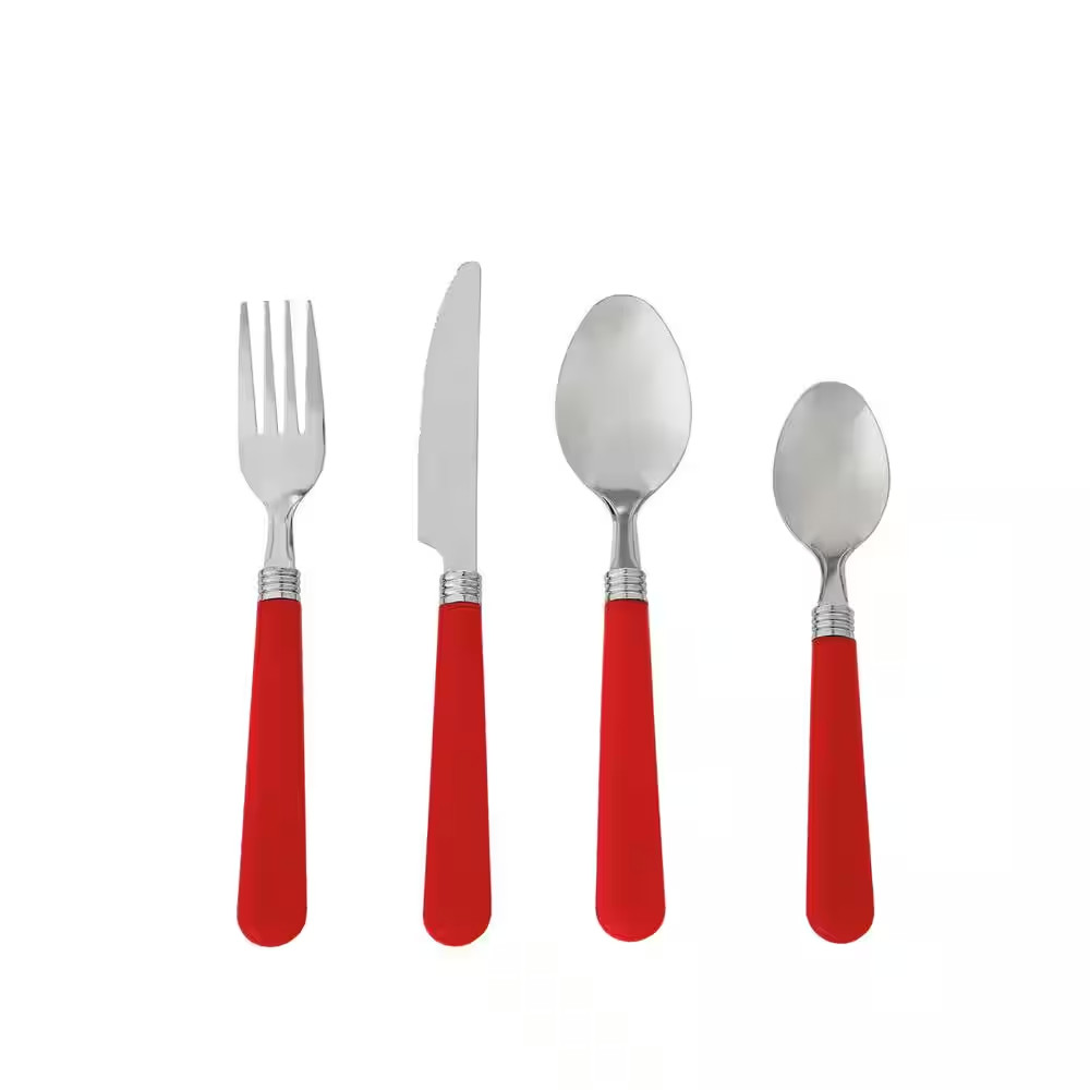 Sensations II 16-Piece Red Flatware Set (Service for 4)