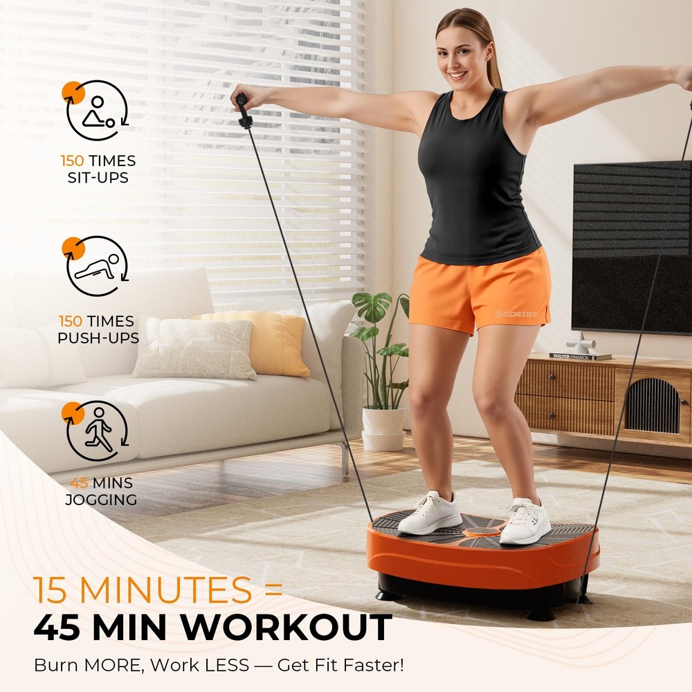 Vibration Plate Exercise Machine, Vibrating Plate for Lymphatic Drainage & We...
