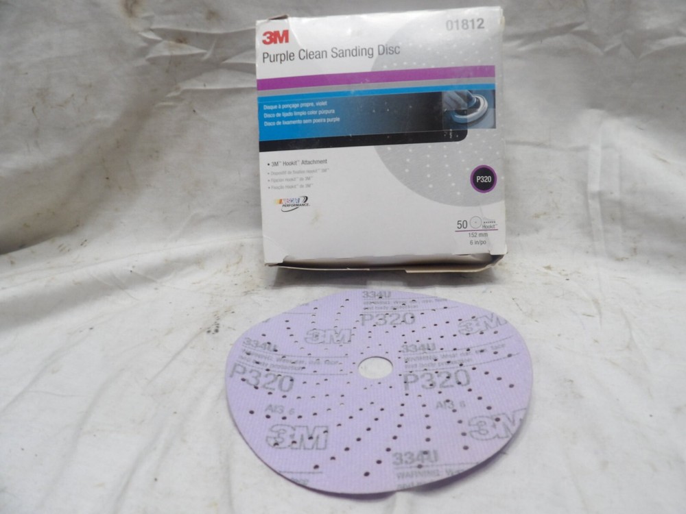 3M Purple Clean Sanding Disc #01812 (50 Pcs.)
