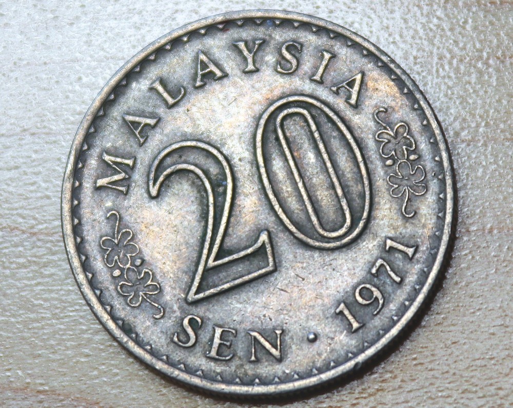 1971 Malaysia 20 Sen