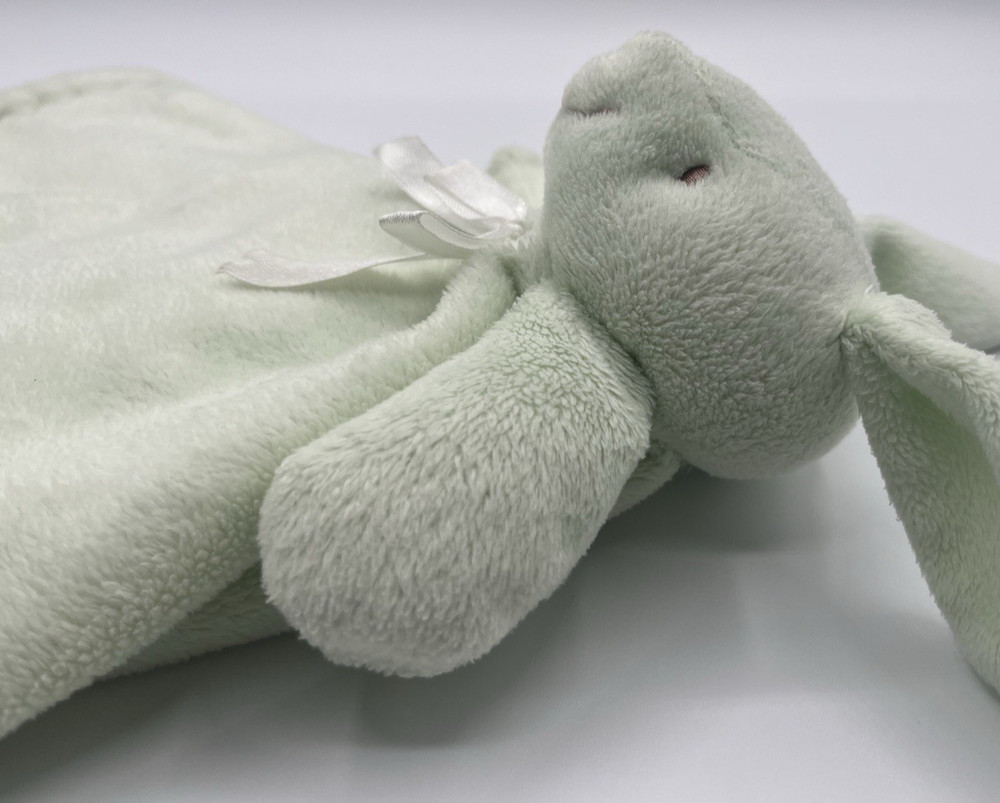 Blankets & Beyond Mint Green Bunny Rabbit Security Blanket