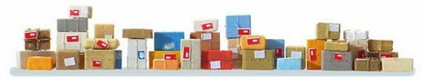 Preiser 17703 HO Scale Parcels pkg(40)