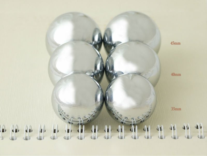 Baoding Balls Solid Stainless Steel 45mm 2pcs For Wrist Strengthening Relaxation