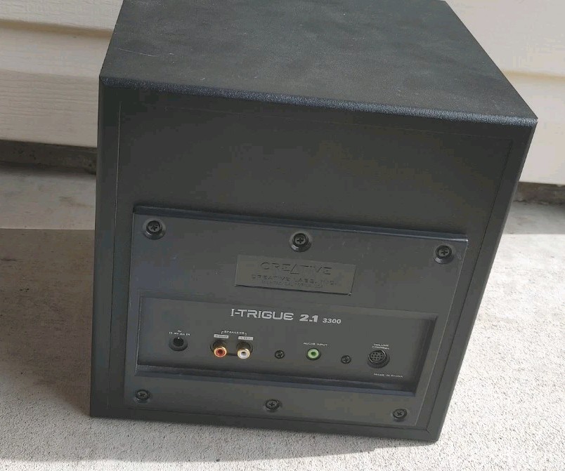 Creative Labs I-Trigue 3300 Speaker System Computer PC Powered Subwoofer Silver