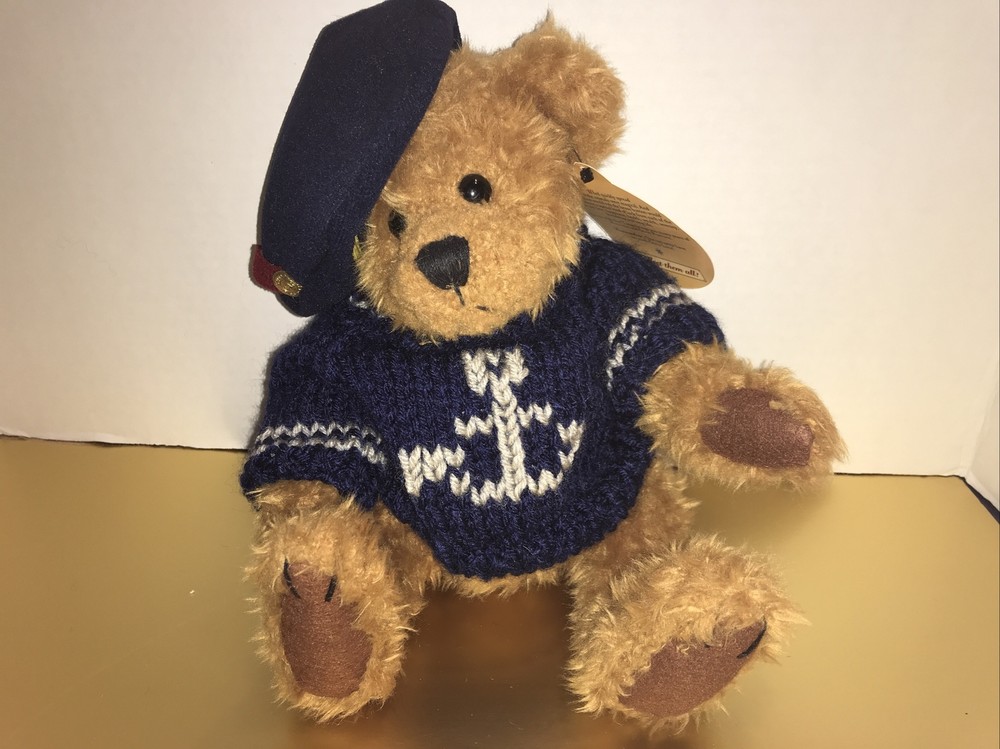 Brass Button Bear 10” “Tango” Vintage