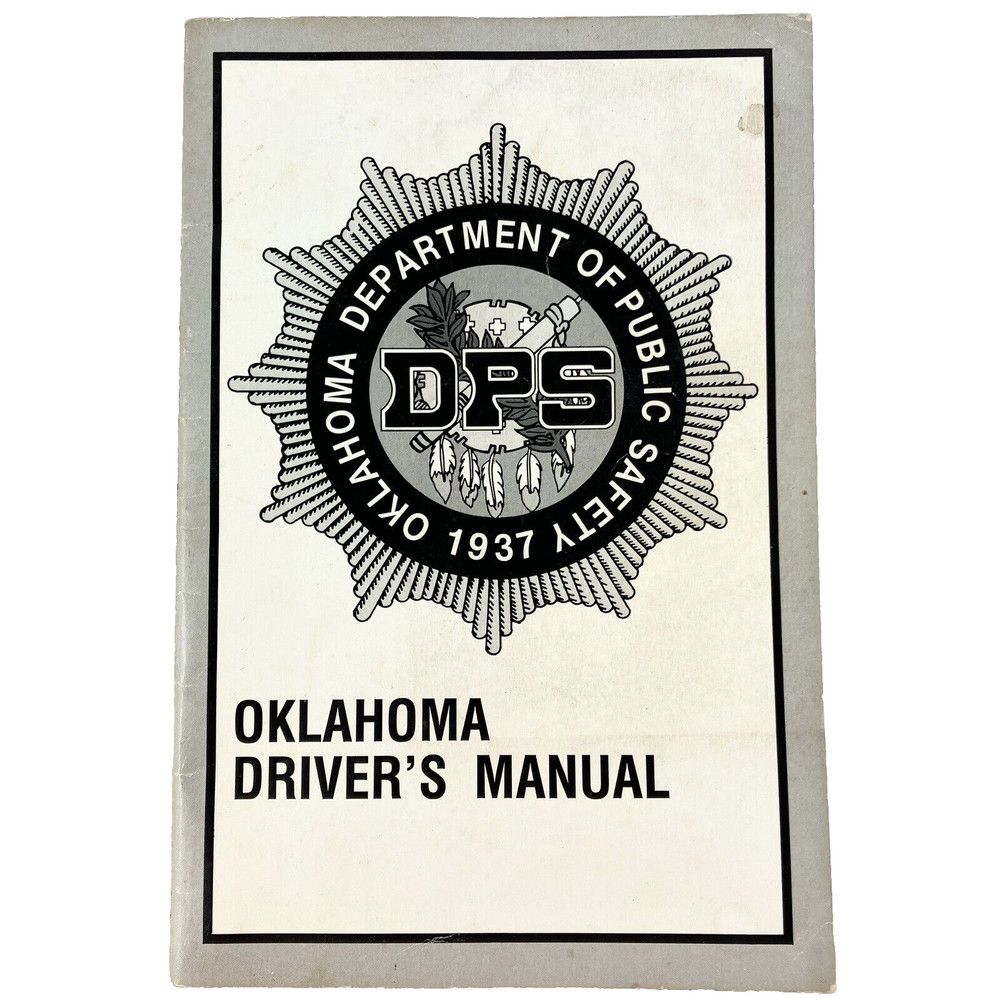 Vintage 1989 Oklahoma DPS Driver’s Manual Study Guide