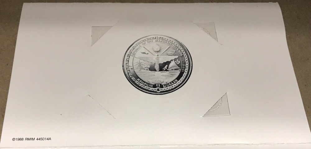 1988 Space Shuttle Discovery $5 Commemorative Coin &Folder Set Marshall Islands