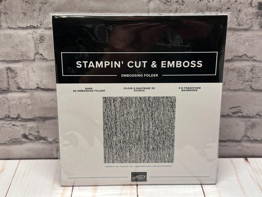 Stampin Up! BARK Embossing Folder 3D