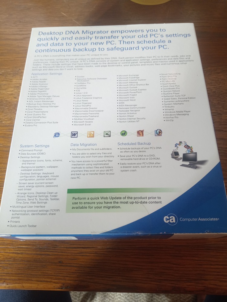 Computer Associates Desktop® DNA Migrator Professional 4.7