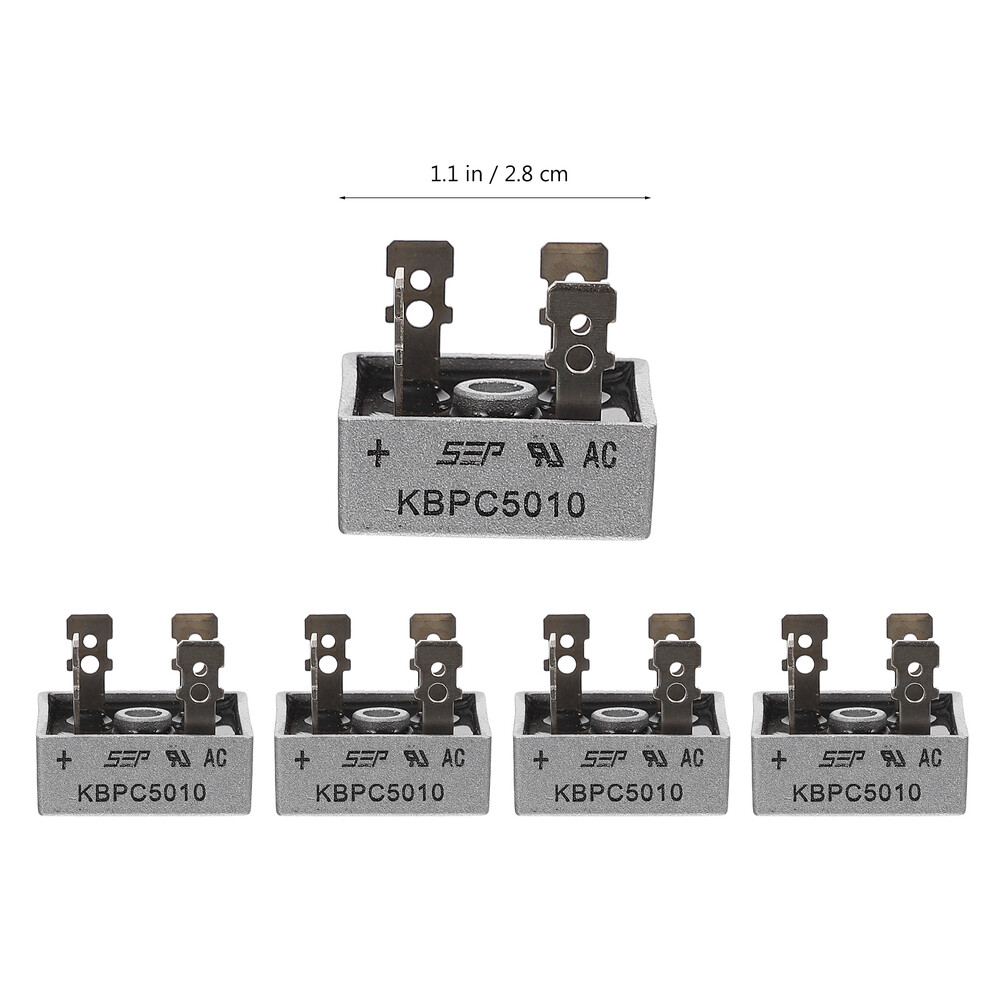 5 PCS bridge rectifier 1000V Rectifier Metal Case Rectifier Full Wave