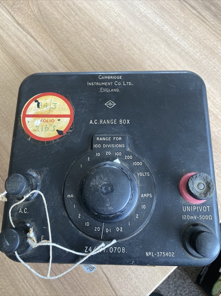 Cambridge Instruments A.C Range Box  - Not tested