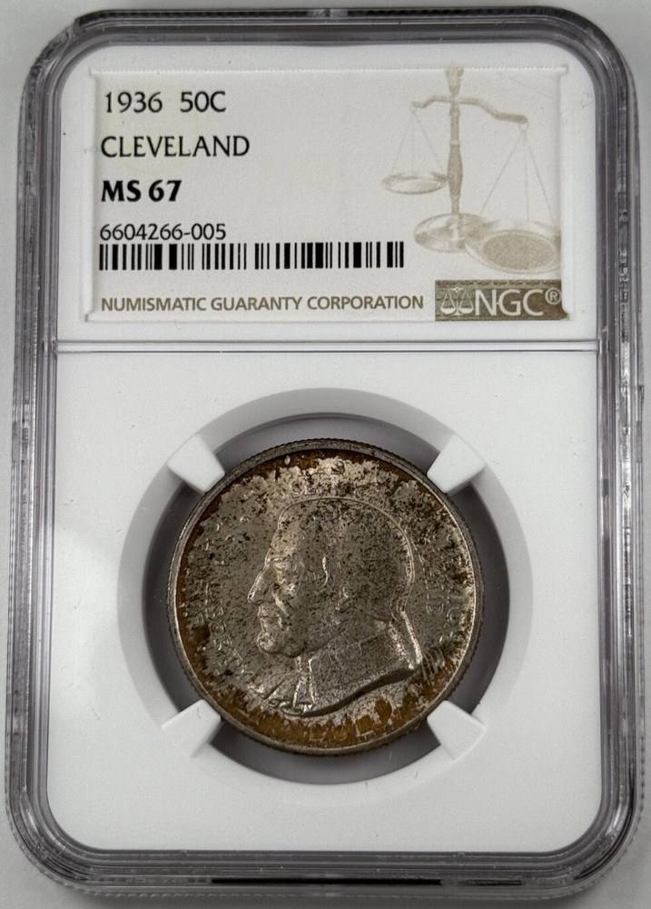 1936 Half Dollar Cleveland NGC MS67
