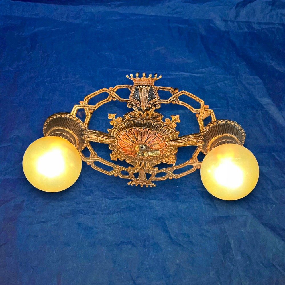 Single Great Flush Mount Crowns Double Socket Fixture 42B