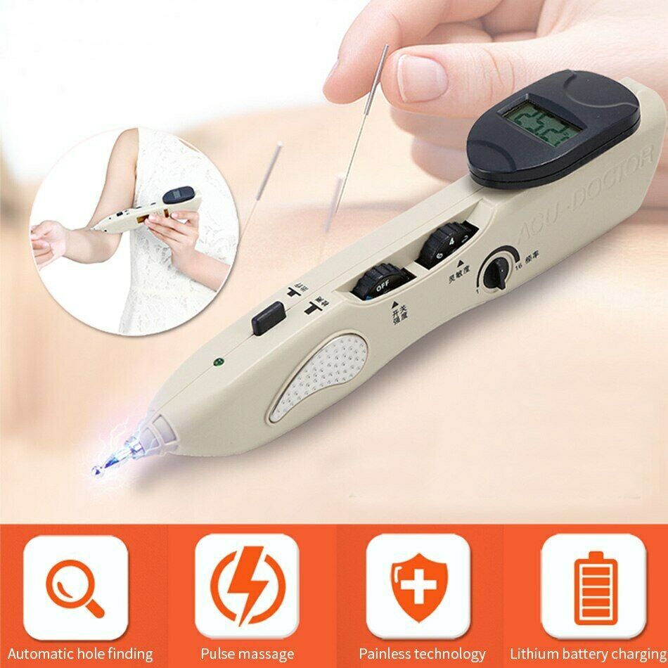 Pointer Digital Electronic Acupuncture Pen Stimulator Pain Relief Auto Massager