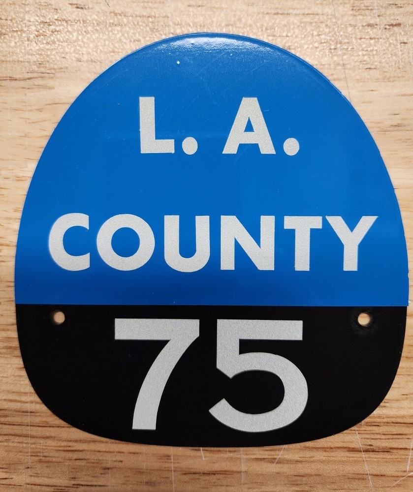 LA COUNTY 75 FIRE HELMET SHIELD