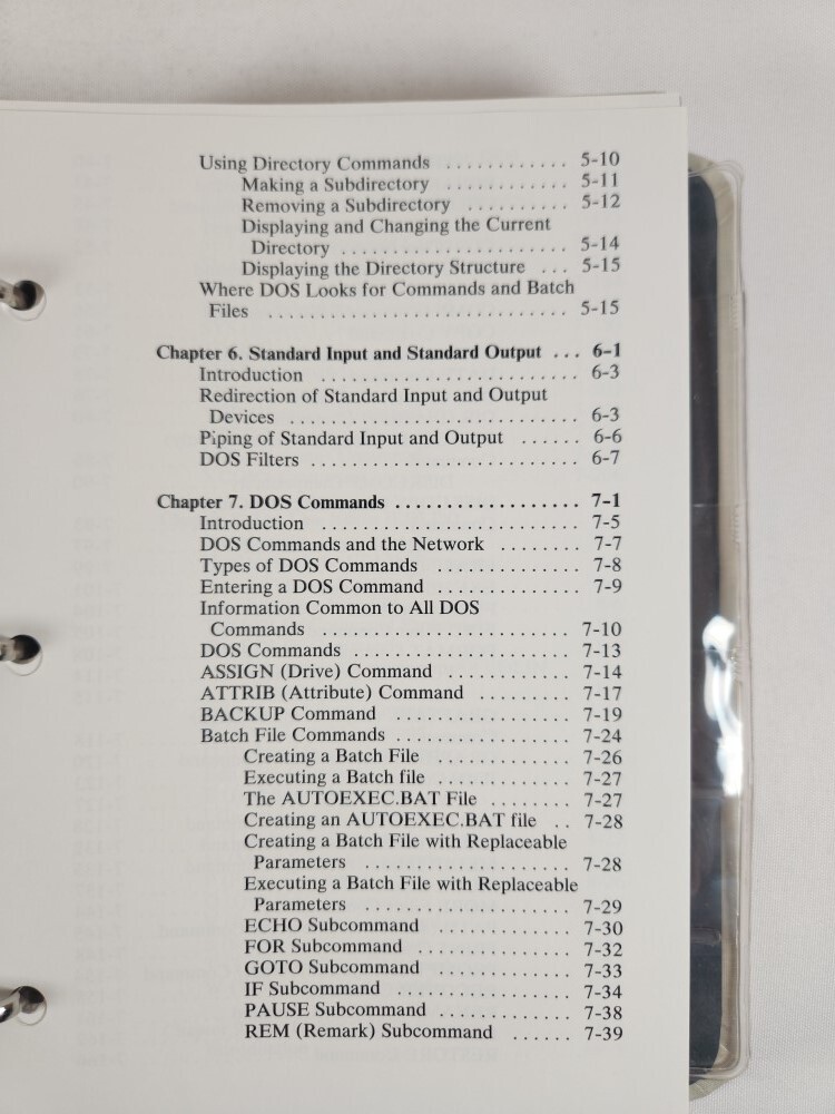 IBM Binder DOS Disk Operating System Reference 3.2 1986 1st Ed. (No Software)