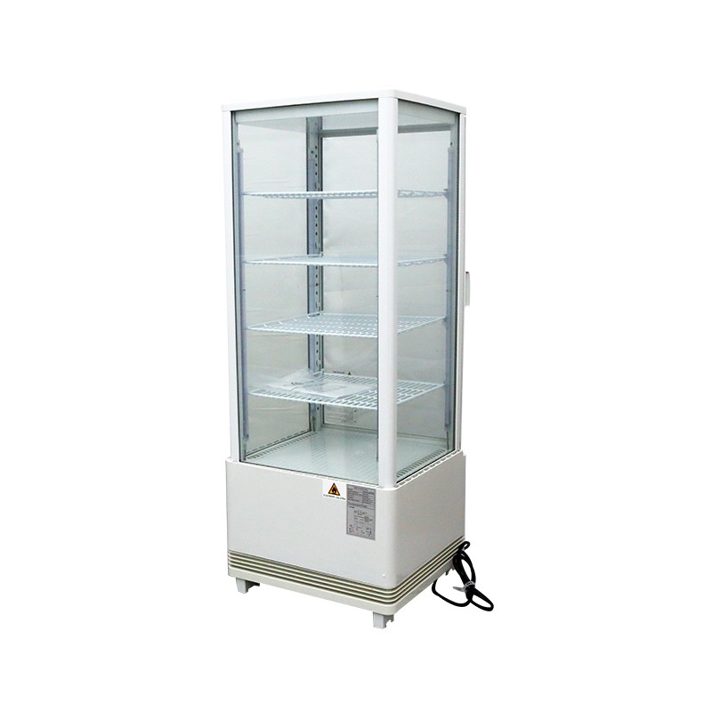 Open Box! 110V Cake Display Case Vertical Bakery Showcase Interior LED Lighting