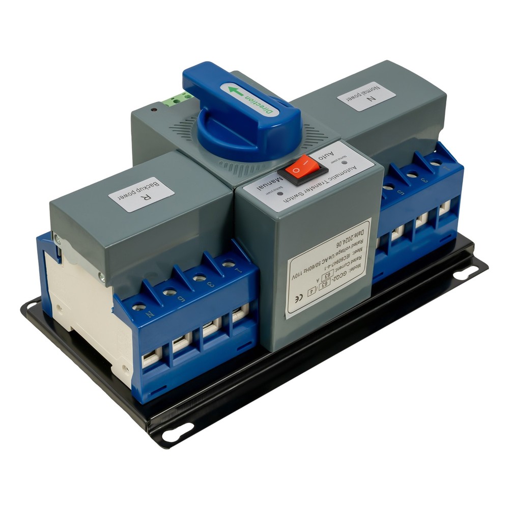 4P Dual Power Automatic Transfer Switch ATS CB level M6 Mini Change-over Switch