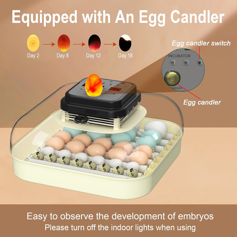 35 Eggs Incubators for Hatching Eggs,Egg Incubator with Automatic Egg Turning an