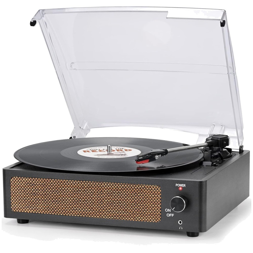 Bluetooth Turntable with Built-in Speakers