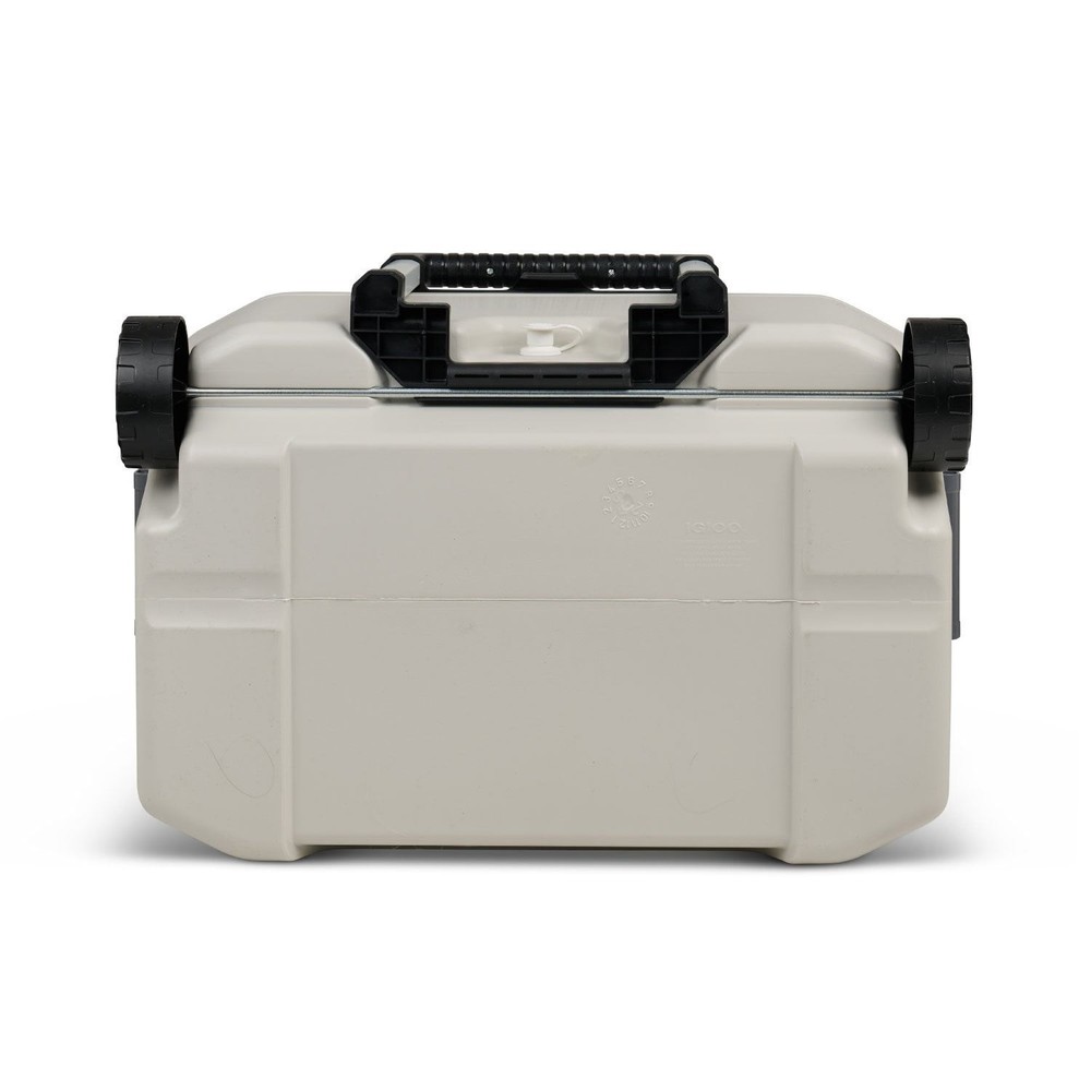 Igloo Bone White and Gray 60-Quart Sunset Roller Cooler