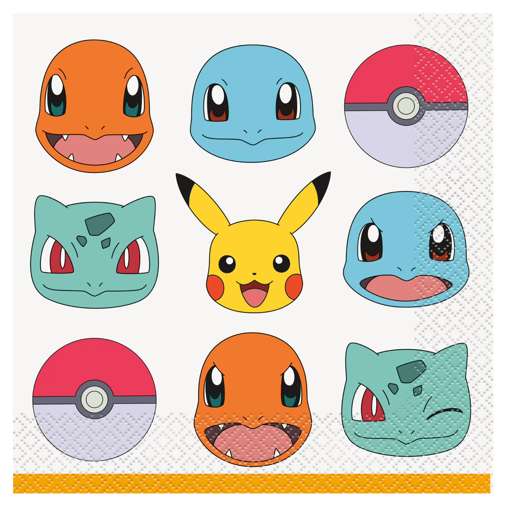 Pokémon Luncheon Napkins, 16ct