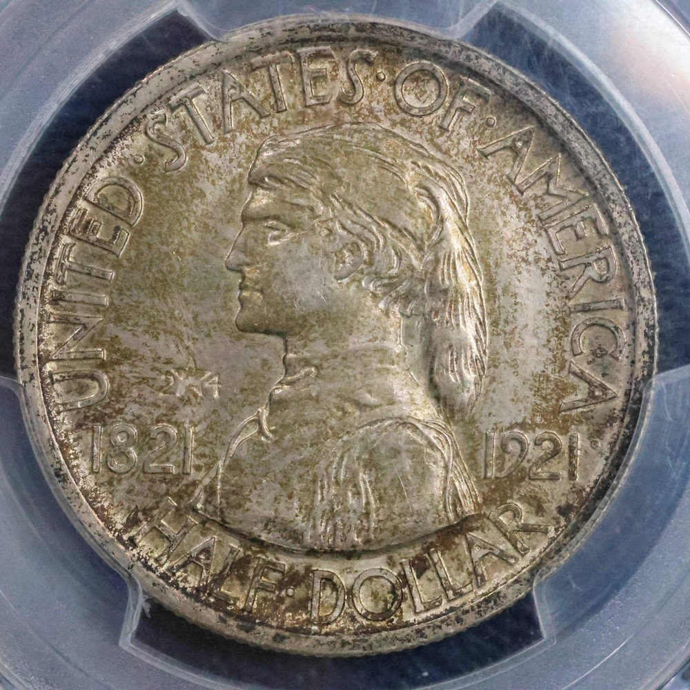 1921 2x4 Missouri Centennial Half Dollar 50c Commemorative - PCGS MS 64