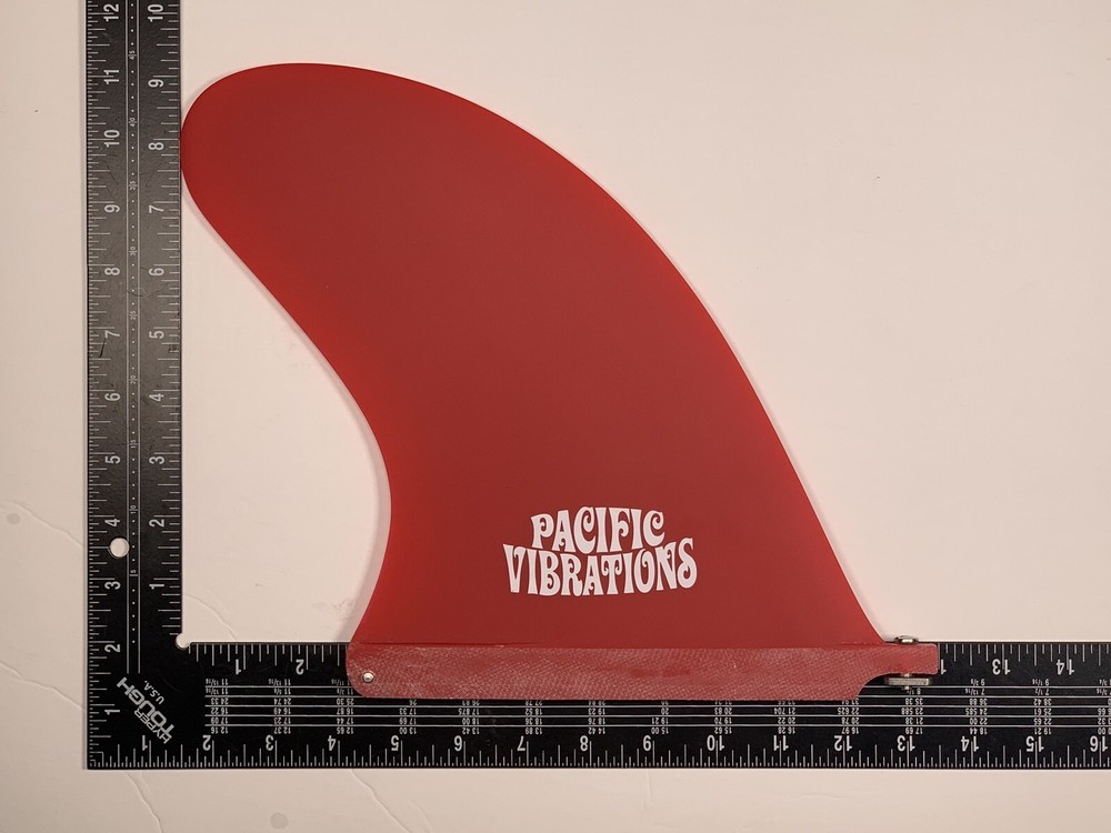 PACIFIC VIBRATIONS 9” RED Fin surfboard longboard