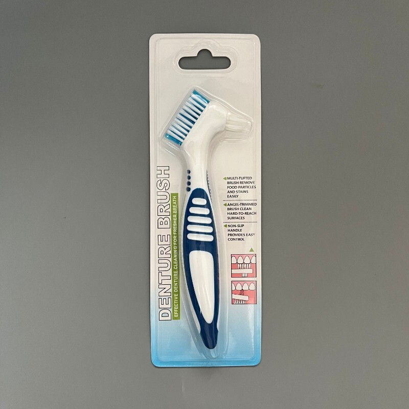 10Pcs Denture Cleaning Brush Multi-Layered Bristles False Teeth Ergonomic Rubber