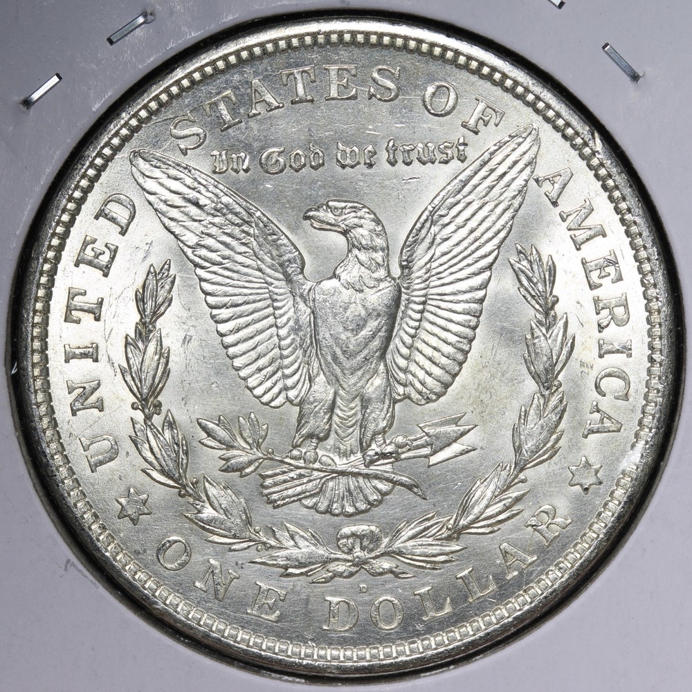 1921-D Morgan Silver Dollar AU+ E373 SU