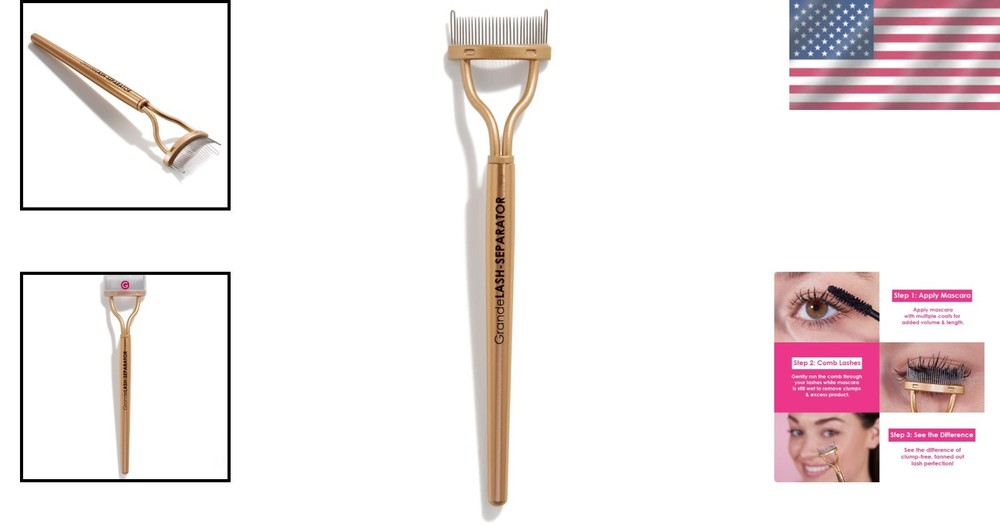 GrandeLASH-SEPARATOR Comb for Clump-Free Lashes – Lightweight & Compact Tool