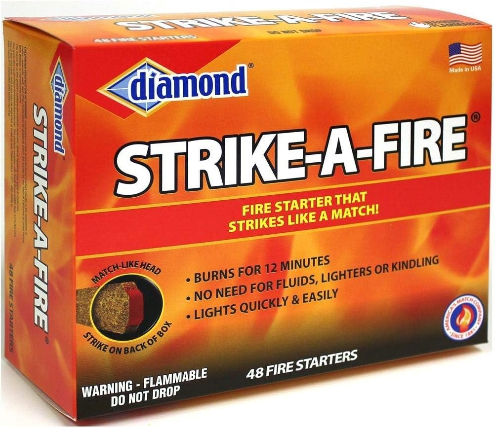 Firestarter Matches Camping Fireplace Fire Wood Lighter Set 48pcs