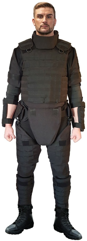 Thigh pads black covers, size S