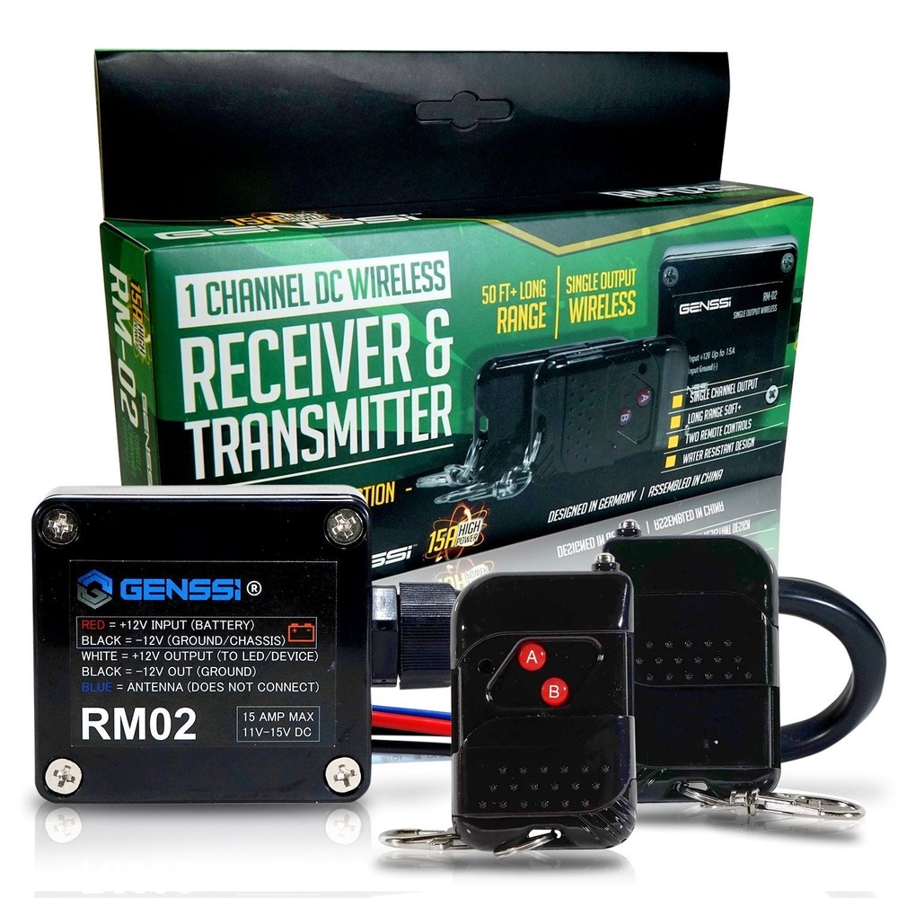 High Power 15A Wireless Remote Controller Transmitter On Off Switch for Car T...