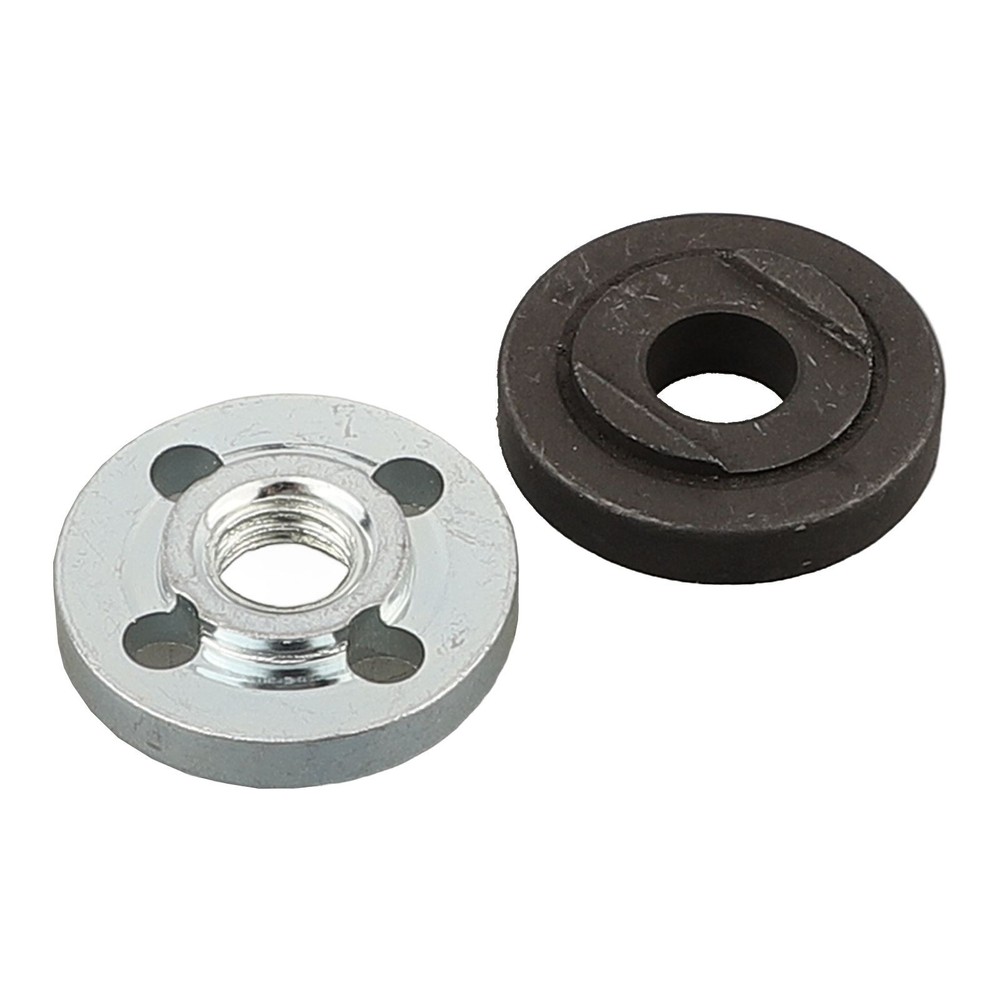 M10 Thread Angle Grinder Metal Pressure Plate Inner Outer Flange Nut Set Tools