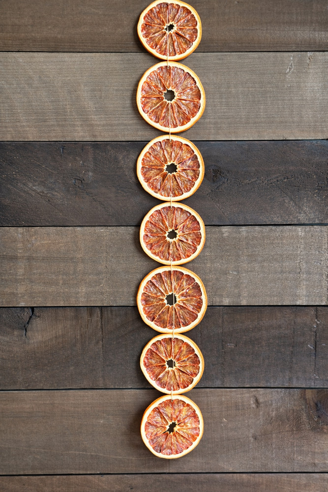 Dried Grapefruit Garland Pre-Made | Premium Dried Grapefruit Citrus Decor