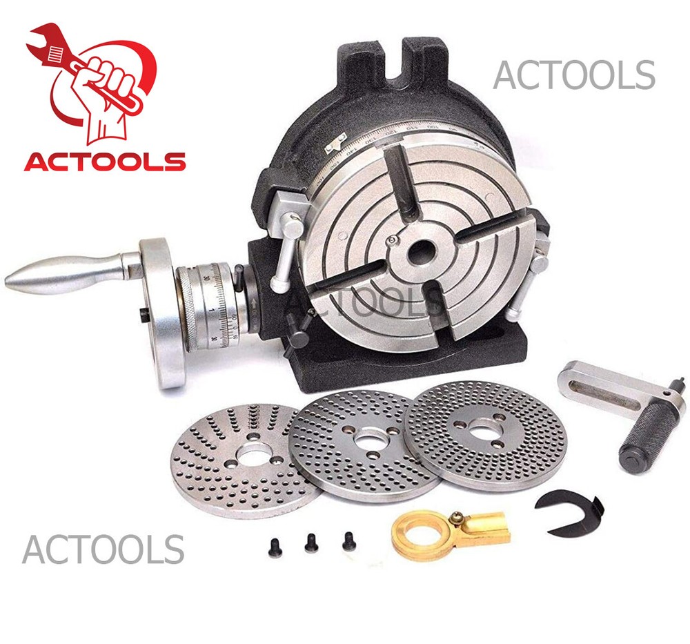 Rotary Table 6" Precision Horizontal Vertical & Index plate set dividing plate